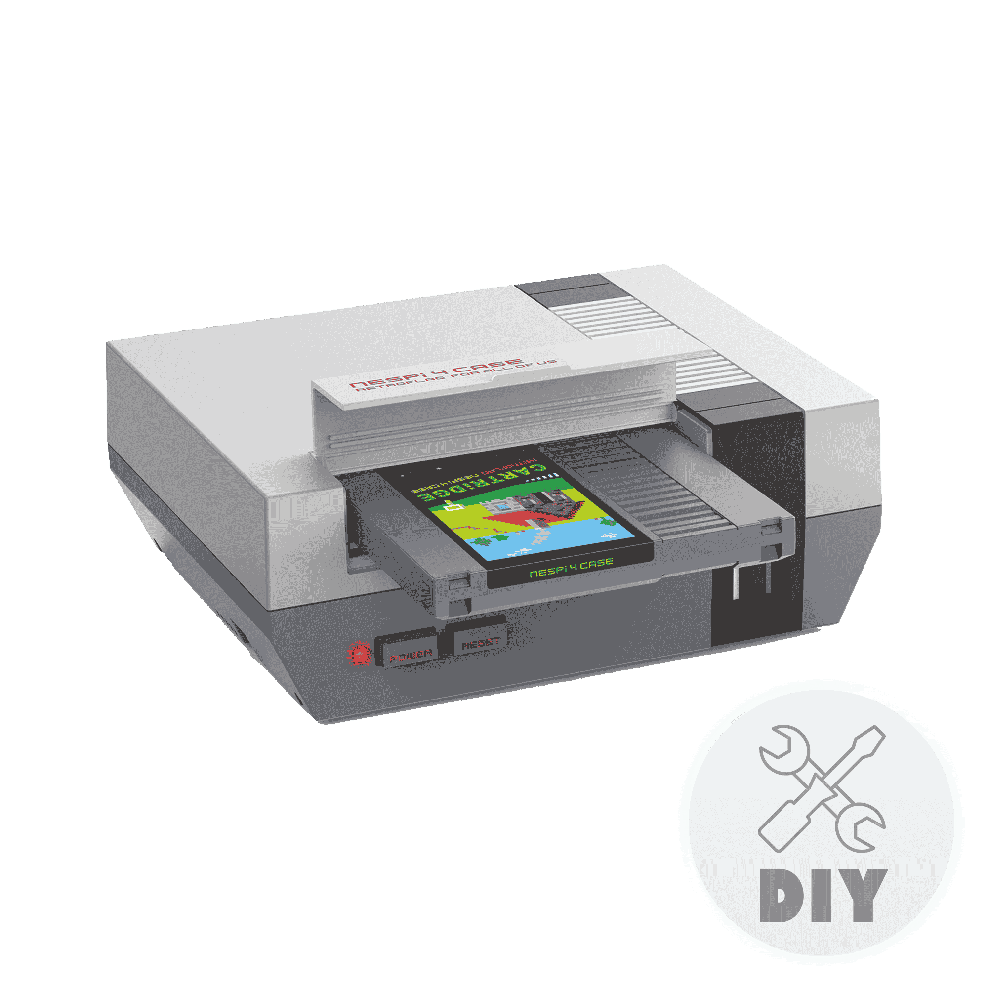 RETROFLAG NESPi 4 DIY Starting Kit for RetroPie Home Console - Showing with DIY Logo