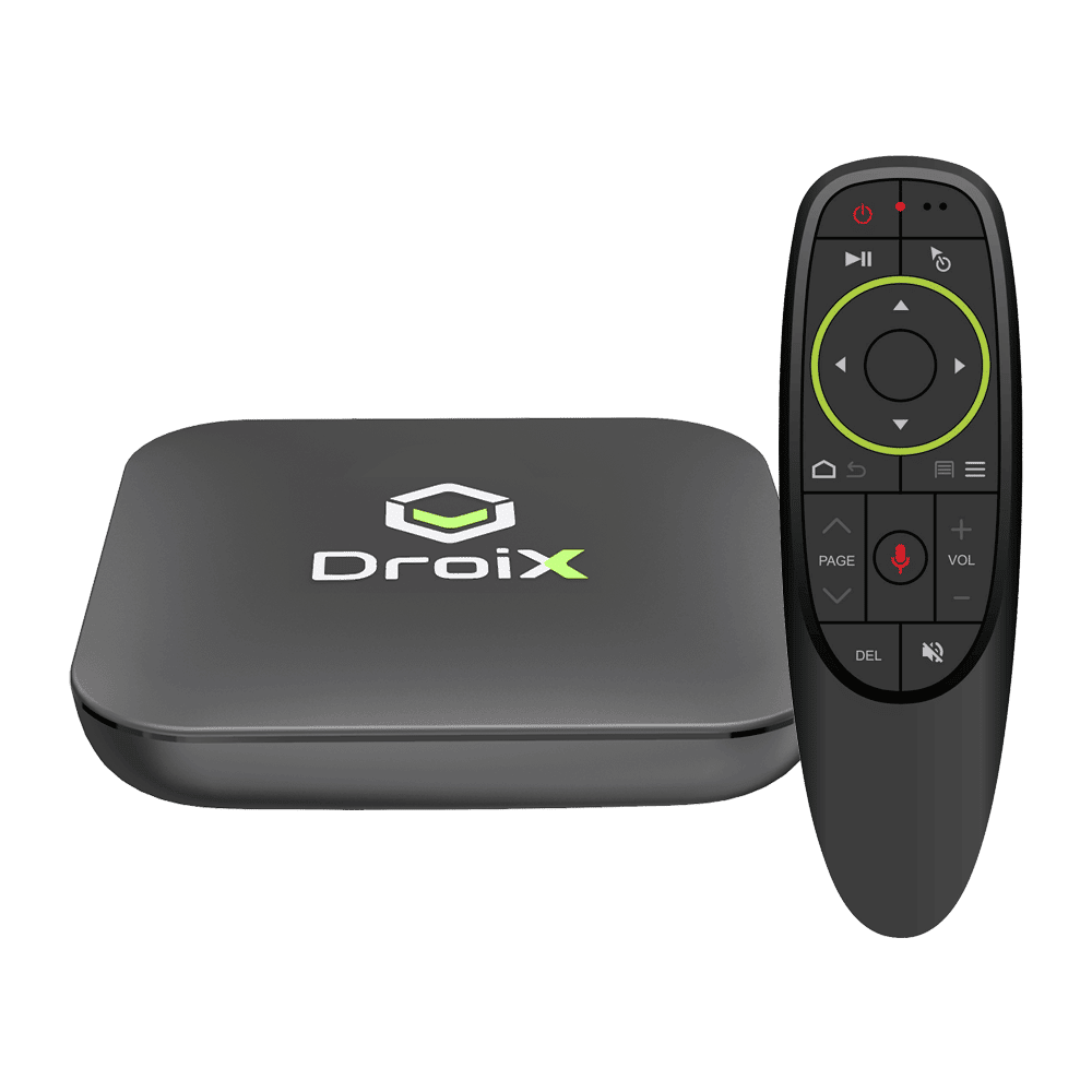 DroiX X3 con G10 Air-Mouse - Vista frontal