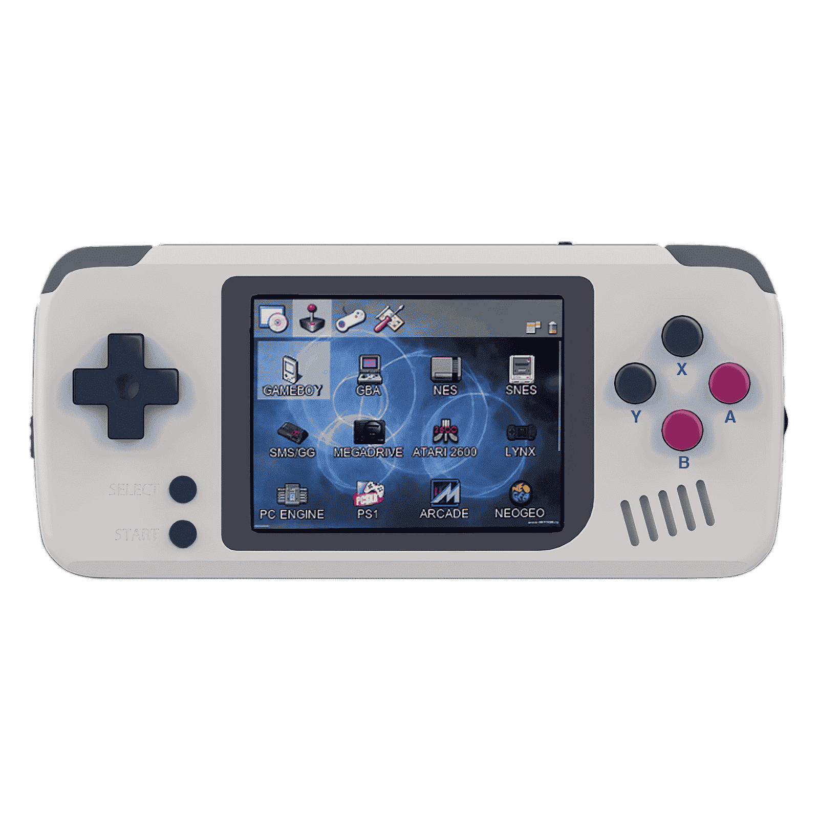 BITTBOY Pocket GO - Retro Gaming Portable Handheld Console - Front View