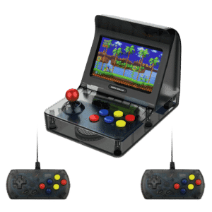 Coolbaby  RS-07 Retro Arcade Angled Photo with two controllers playing Sonic