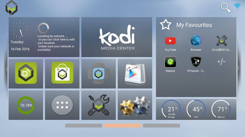 DroidBOX® Launcher Homescreen
