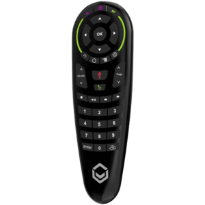 DroiX G30 Air-Mouse Remote con giroscopio y Google Assistant - Vista frontal en ángulo