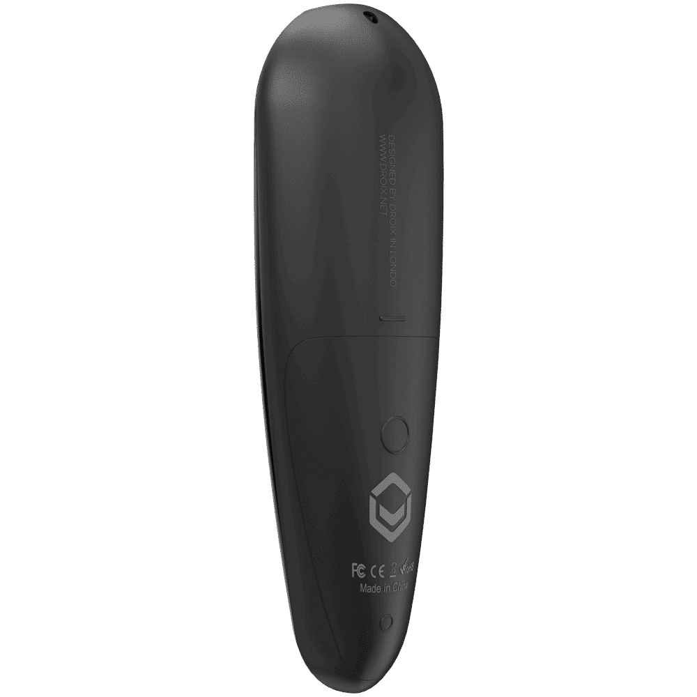 DroiX G30 Air-Mouse Remote with Gyroscope and Google Assistant - Rear View at angle