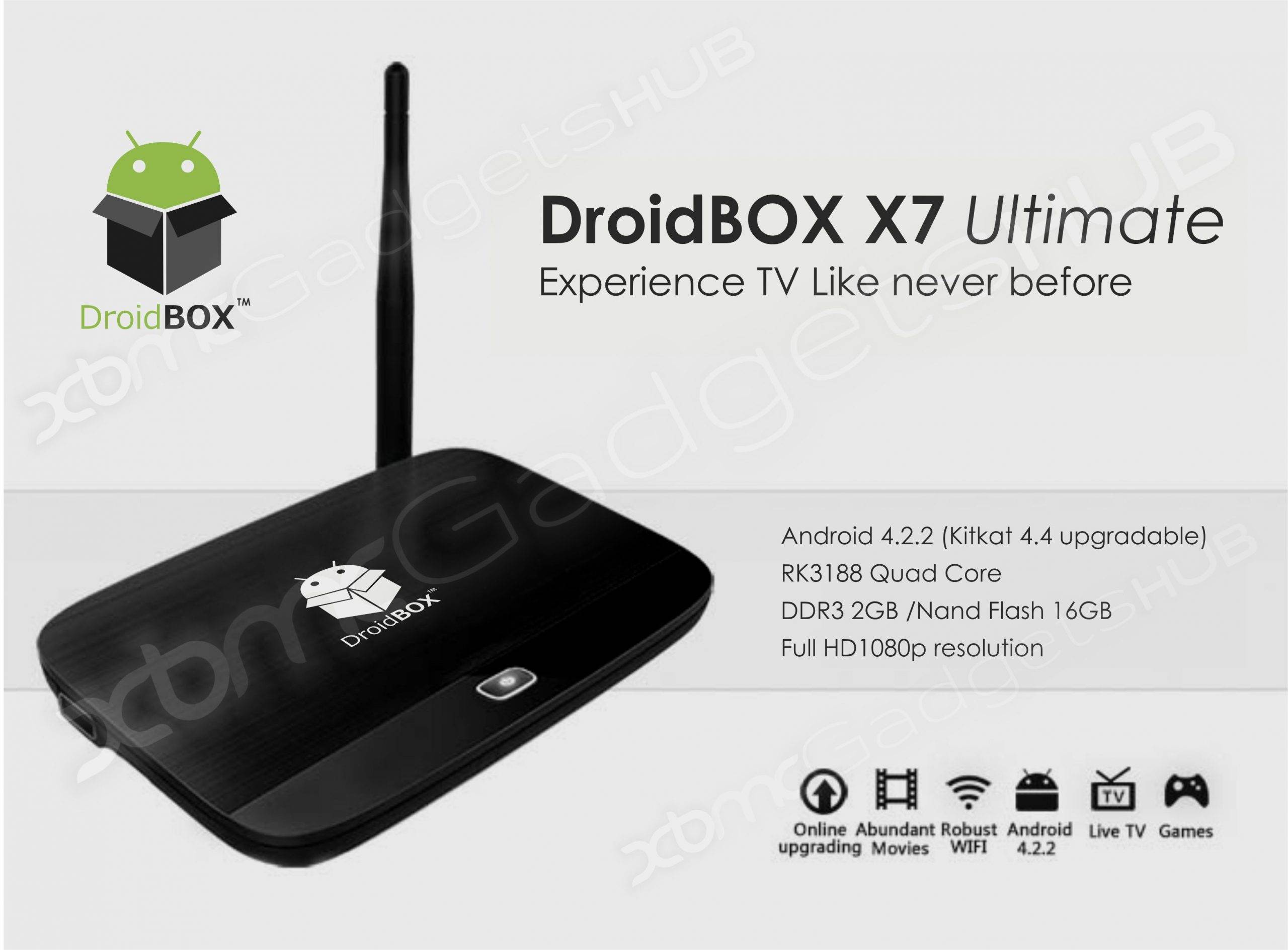 DroidBOX X7 Ultimate User Interface