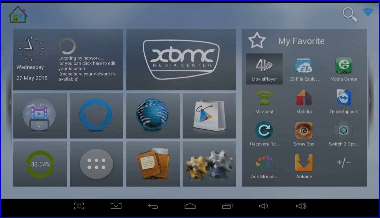 DroidBOX® T8 T8-S Launcher Homescreen