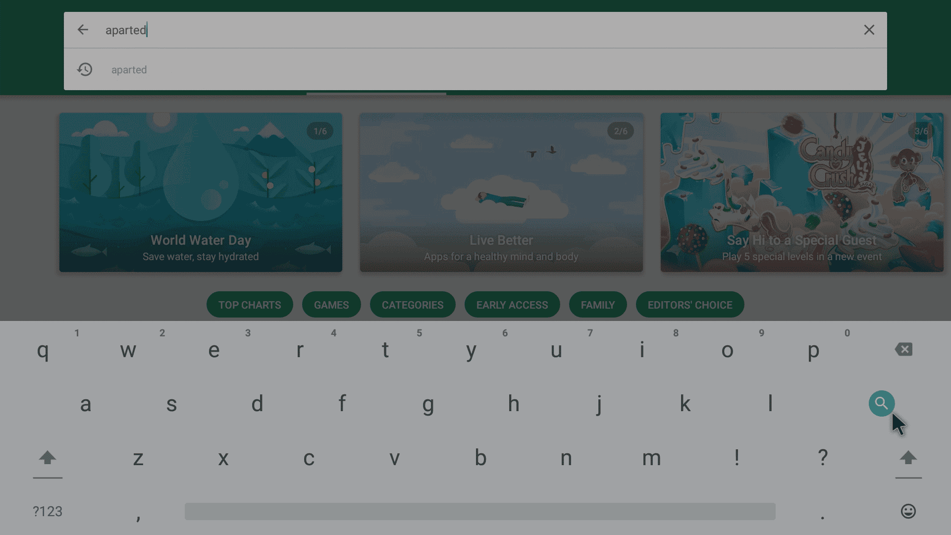 Play Store Enter Search