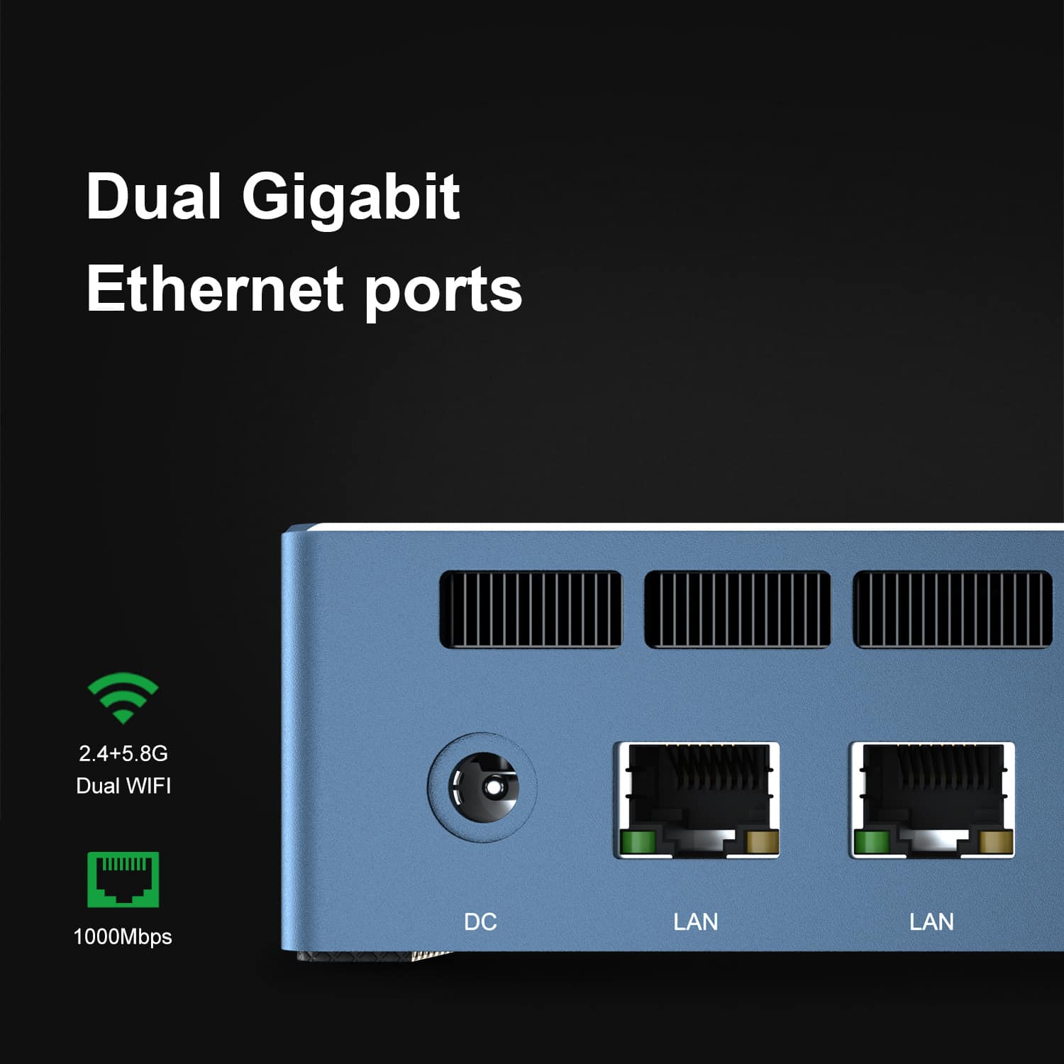 Beelink GTR-7 Dual Ethernet Ports