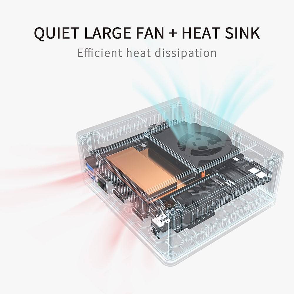 Beelink GK35 Intel Mini PC Cooling features