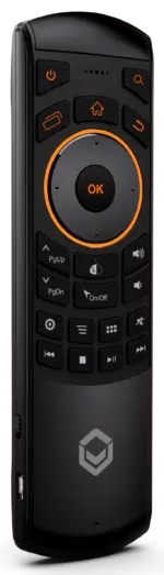DroidBOX B52 Mini Keyboard Wireless Remote back QWERTY view 2DroidBOX B52 Mini Keyboard Wireless Remote front view
