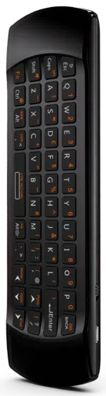 DroidBOX B52 Mini Keyboard Wireless Remote back QWERTY view