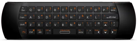 DroidBOX B52 Mini Keyboard Wireless Remote back QWERTY view 3