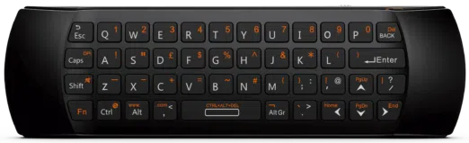 DroidBOX B52 Mini Keyboard Wireless Remote back QWERTY view 3