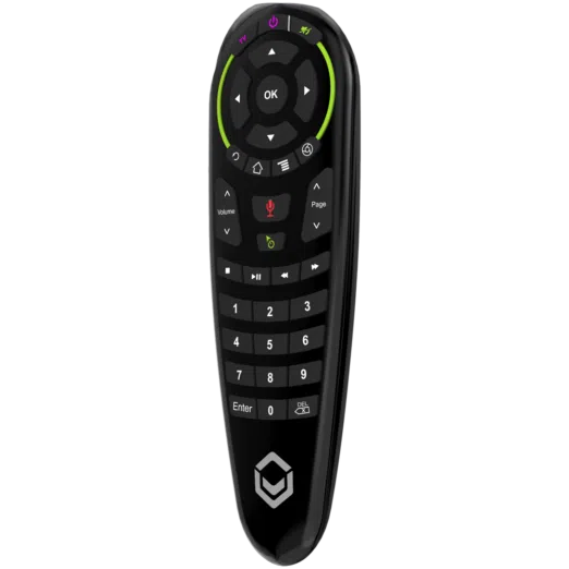 DroiX G30 Air-Mouse Remote with Gyroscope and Google Assistant - Front View at angle