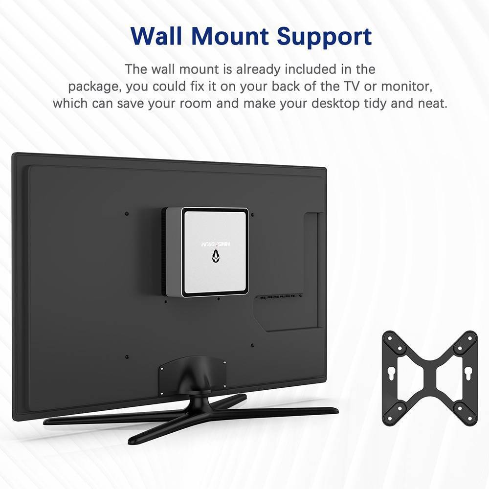 MinisForum DeskMini DMAF5 6 MinisForum DMAF5 - Showing Wall Mount