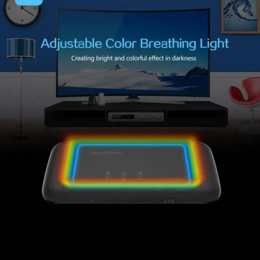 H20 Mini Keyboard visible in dark rooms
