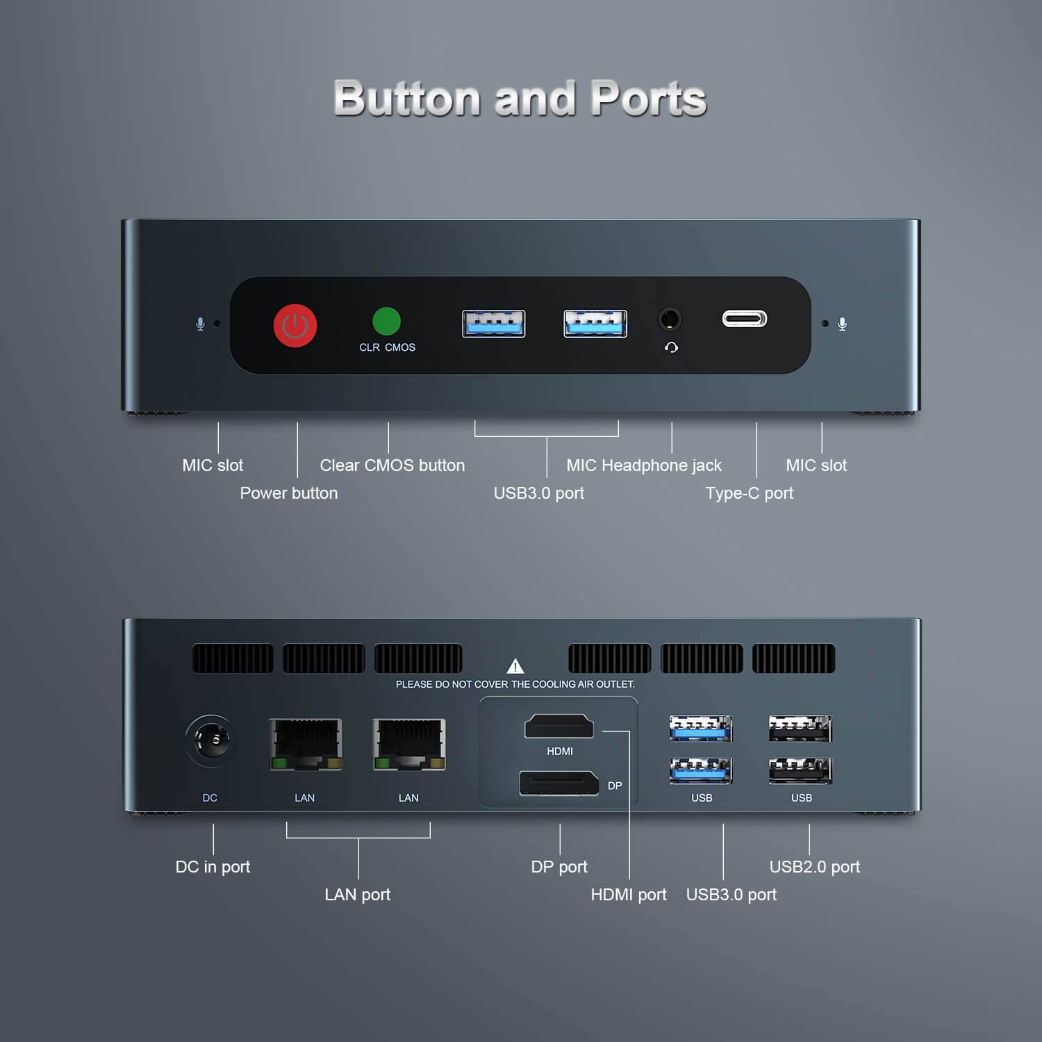 Beelink GTi8 9 Beelink GTi 8 i5 8259U showcasing the I/O