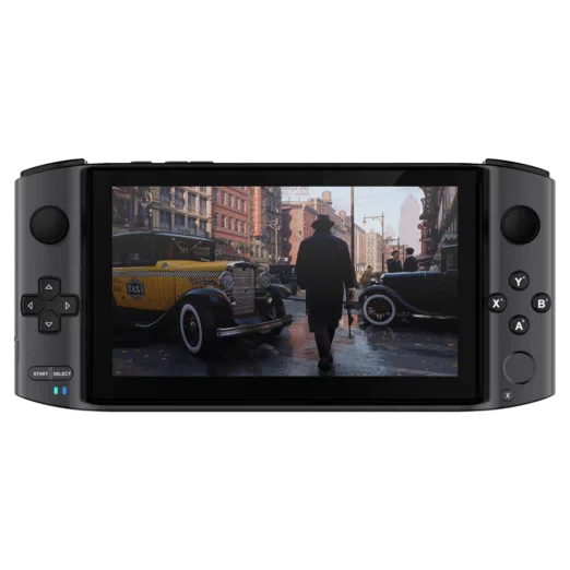 GPD WIN 3 i7 Space Grey New AAA Gaming Portable Handheld showing Mafia Game playing