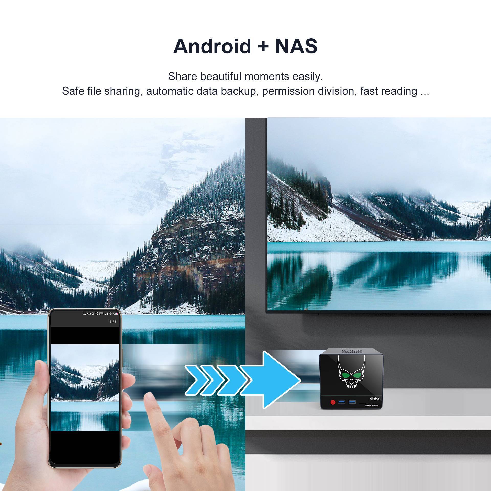 Beelink GS-King X 4K Android TV Box 3 Beelink GS-King X - Showing NAS Benefits