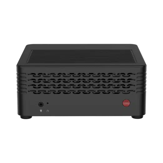 MINISFORUM H31 Mini PC - Shown from front, tilted angle