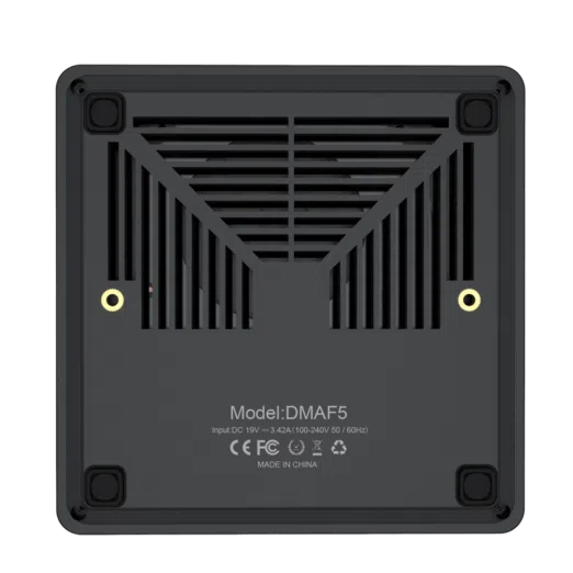 MINISFORUM DMAF5 AMD Mini PC with Ryzen 5 - Shown from the bottom with Air Intake