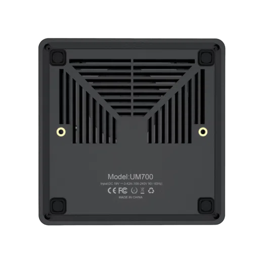 MinisForum EliteMini UM700 - Showing from bottom with vents