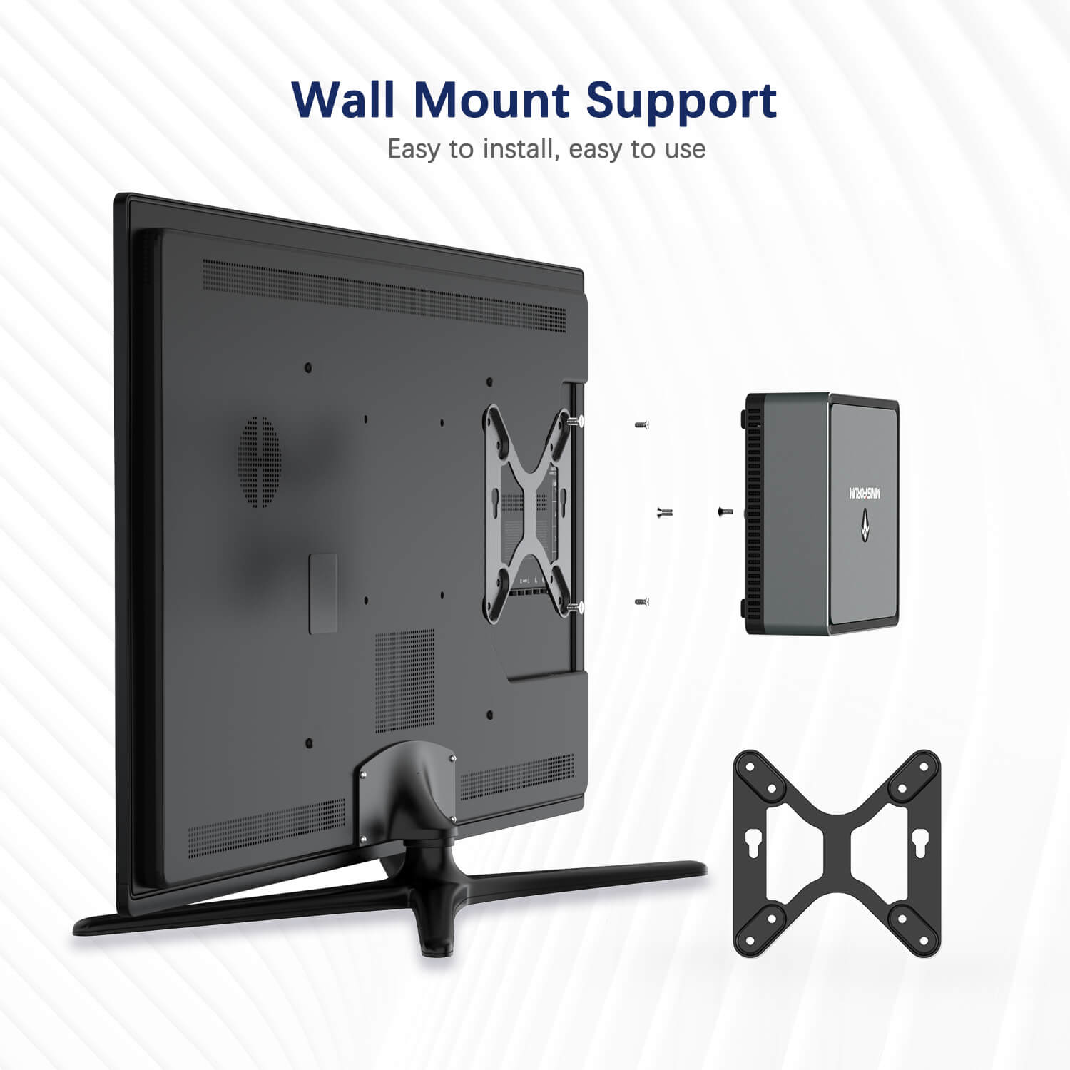 MinisForum EliteMini UM700 8 MinisForum EliteMini UM700 Showing Wall Mount Support