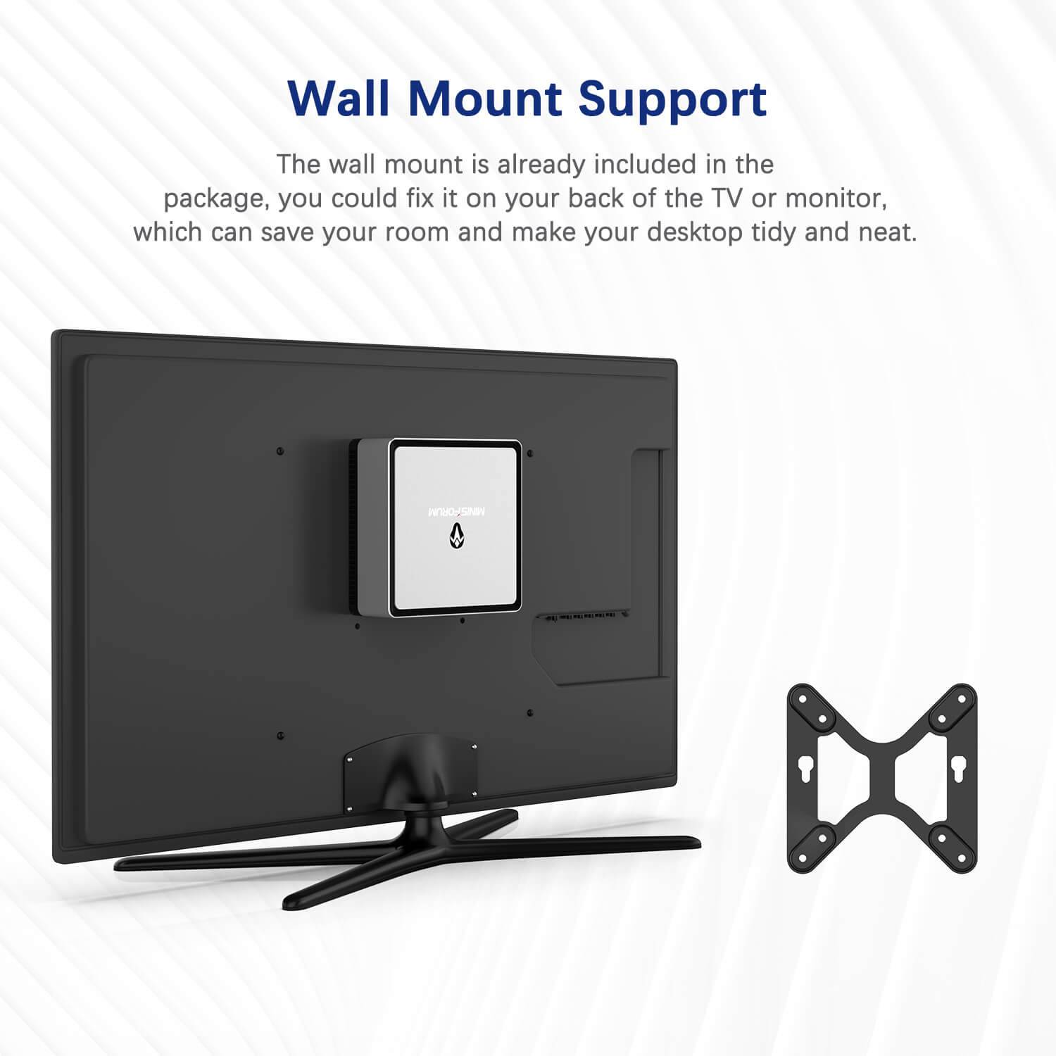 MinisForum EliteMini UM700 9 MinisForum EliteMini UM700 Showing Wall Mount Support