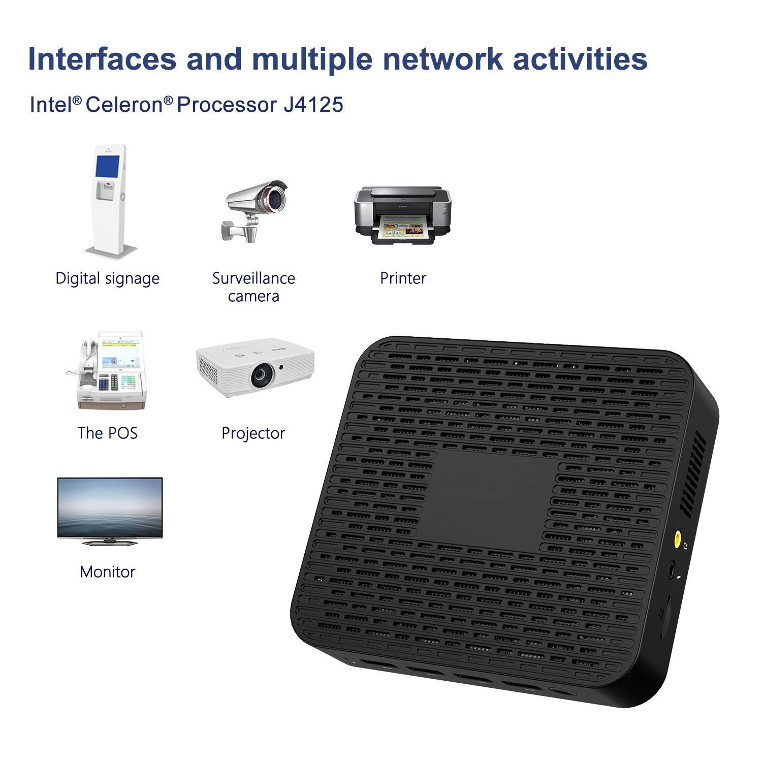 MinisForum GK41 1 MinisForum GK41 Windows Mini PC - Showing various usage scenarios