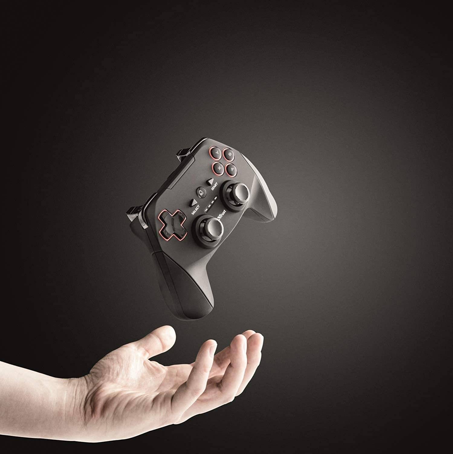 DroiX R1 Gaming Controller for RetroPie 2 DroiX R1 Gamepad for Play Station 3, PC, RetroPie Gaming Console - Showing Controller being thrown in air