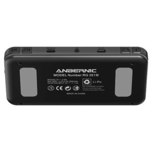 ANBERNIC RG351M Matte Black - Shown from the back at angle