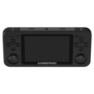 ANBERNIC RG351M Matte Black - Shown from the front at an angle