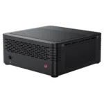 MinisForum EliteMini X400 Ryzen 3 PRO Mini Computer - Showing Power Button and 3.5mm Headphone&Microphone Jack combo