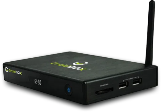 DroidBOX M5 (Refurbished) Android Set Top Box diagonal view