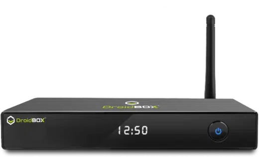 DroidBOX M5 Android Set Top Box front view