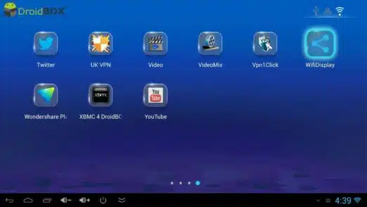 DroidBOX X7 Ultimate User Interface