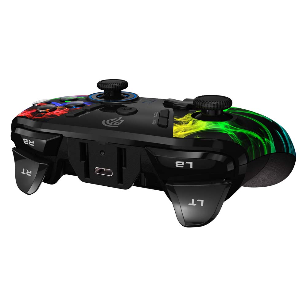 EasySMX ESM-9110 RF Wireless Gamepad for PC - shown from the rear