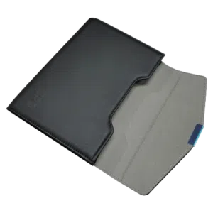 GPD POCKET 3 leather case angle view of opened case
