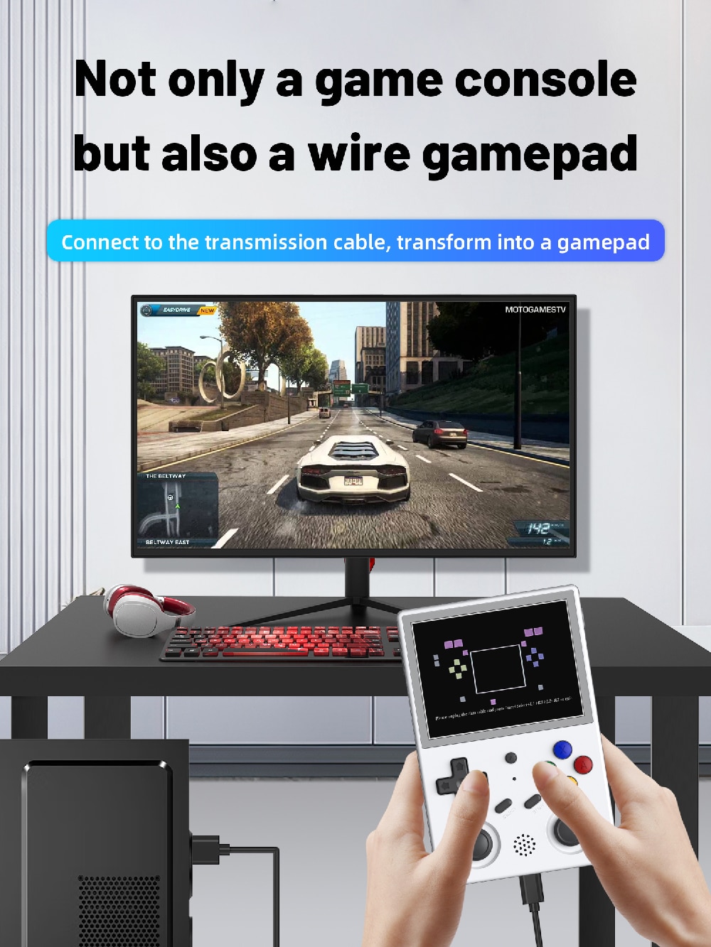 ANBERNIC RG353V not only a game console but also a wire gamepad s