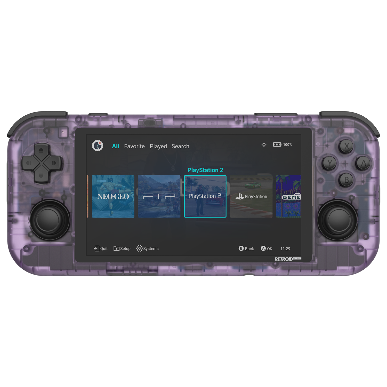 Retroid Pocket 3 Plus - Main image Clear Purple
