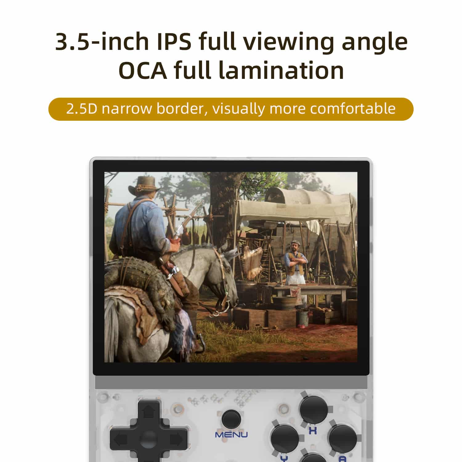 ANBERNIC RG35XX V2 2 ANBERNIC RG35XX TRANSPARENT WHITE DONE MARKETING IMAGE 4
