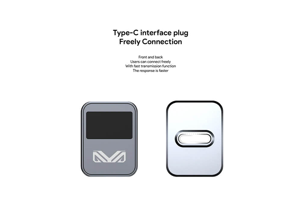 AYANEO Hola Fingerprint Scanner 4 Image showing USB Type-C on the AYANEO Hola Fingerprint Scanner