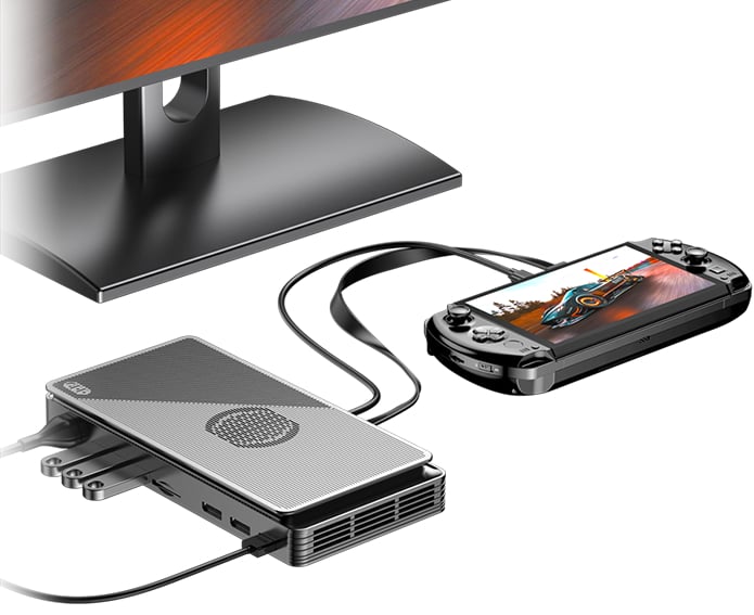 GPD WIN 4 2024 6 GPD Win 4 (2024) handheld gaming console with GPD G1, offering enhanced gaming performance and capabilities.