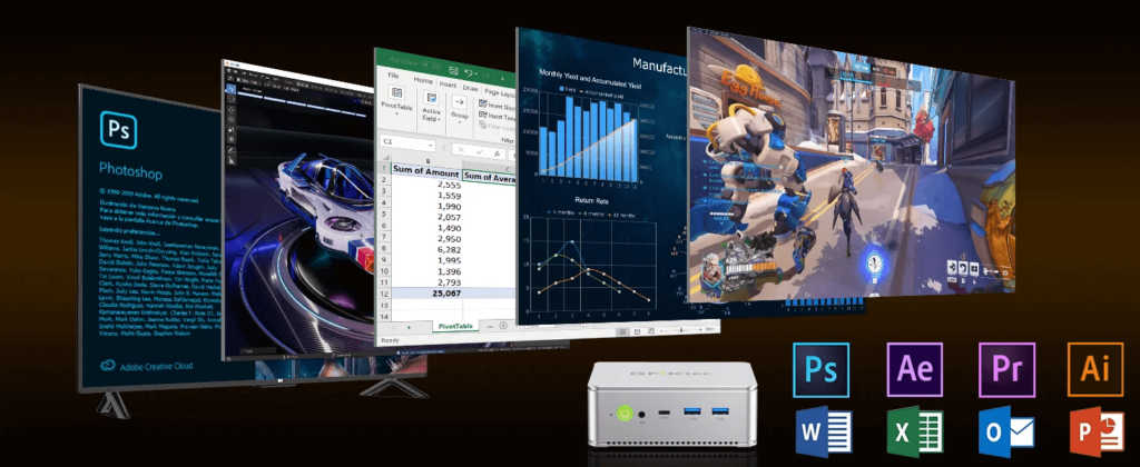 GMKTec NucBox K9 11 GMKtec NucBox K9 mini PC, a compact powerhouse designed for versatile computing and multimedia tasks with cutting-edge performance