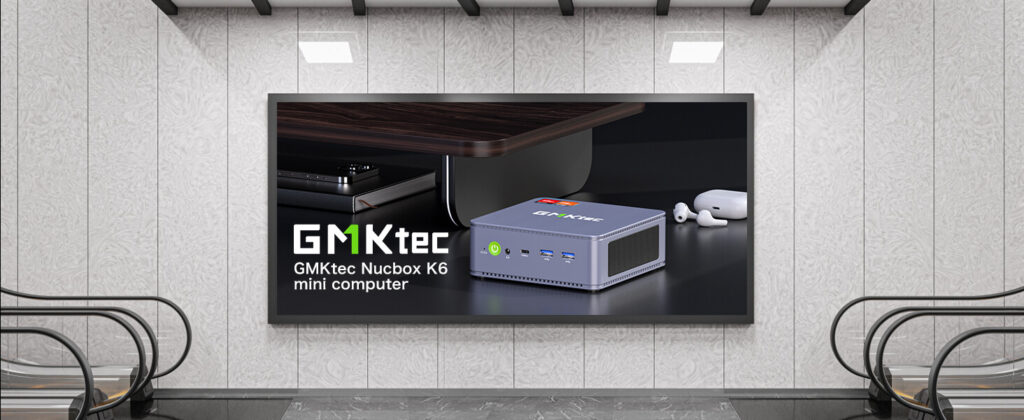 GMKTec NucBox K6 2 GMKtec NucBox K6, a compact and powerful mini PC designed for versatile computing and multimedia tasks.