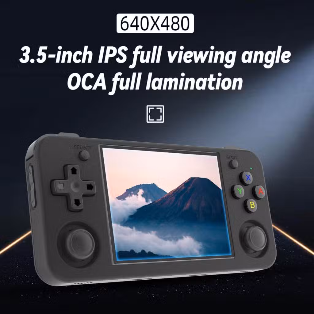 ANBERNIC RG35XX H 4 Anbernic RG35XX H handheld gaming console featuring a 3.5-inch 640x480 display, offering clear and vibrant visuals for an immersive gaming experience.