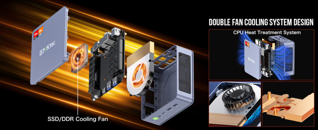 GMKTec NucBox K6 5 GMKtec NucBox K6 mini PC with a double fan cooling system for enhanced heat dissipation and performance efficiency