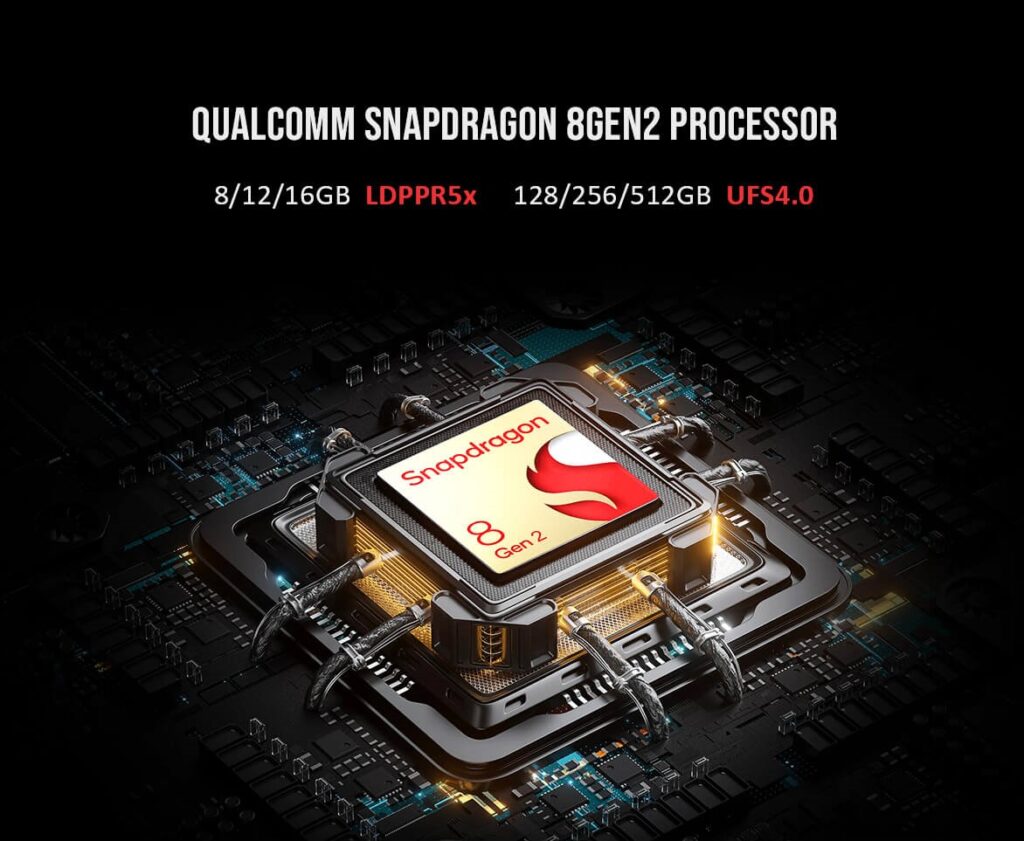 AYN Odin 2 Pro & MAX 3 AYN Odin 2 featuring Qualcomm Kyro Snapdragon 8 processor, delivering powerful performance and efficiency for enhanced audio processing.
