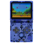ANBERNIC RG35XXSP Transparent Blue Handheld Playing Video Game