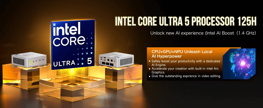 GMKTec NucBox K9 8 GMKtec NucBox K9 mini PC powered by an Intel Core Ultra processor, delivering exceptional performance and efficiency for a wide range of computing tasks