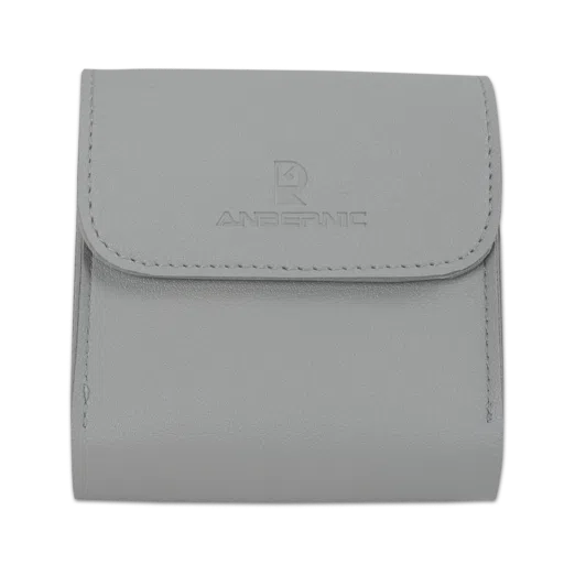 RG35XXSP leather case - A stylish and durable protective cover designed for the RG35XXSP handheld gaming console. Made from high-quality leather, this case features a sleek black exterior with a soft inner lining to prevent scratches. It offers secure storage with a magnetic closure and has precise cutouts for easy access to all buttons and ports
